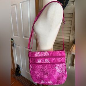 Vera Bradley Pink Paisley Crossbody Bag